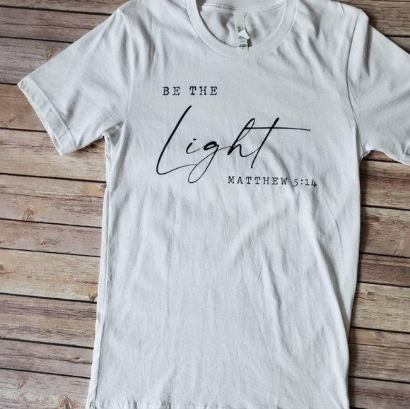 Be The Light Graphic Tee-White - Picture 3 of 5